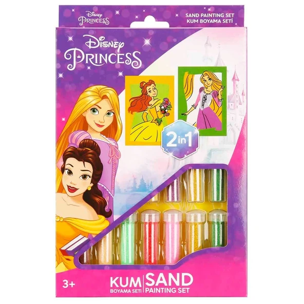 PARAPLY 2in1 Disney Princess Kum Boyama Seti Kız Erkek Çocuk Oyuncak Eğitici Oyuncaklar ürün görseli 1