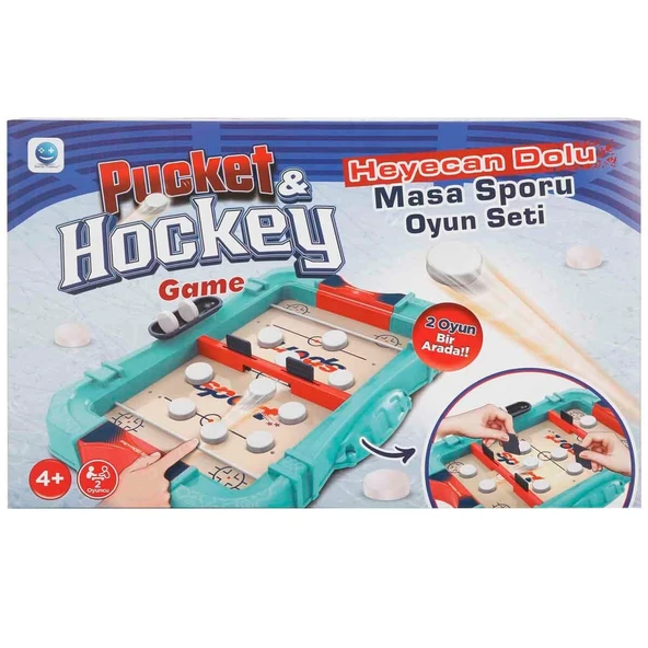 PARAPLY Smile Games 2in1 Pucket ve Hockey Oyun Seti S01004597 Kız Erkek Çocuk Oyuncak Eğitici Oyuncaklar ürün görseli 1