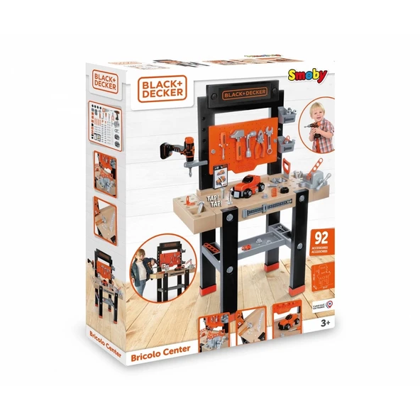 PARAPLY Black & Decker Bricolo Orta Tezgah 360727 Kız Erkek Çocuk Oyuncak Eğitici Oyuncaklar ürün görseli 1