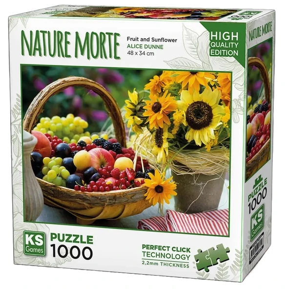 PARAPLY KS Games Fruits and sunflowers Puzzle 1000 Parça 20775 Kız Erkek Çocuk Oyuncak Eğitici Oyuncaklar ürün görseli 1