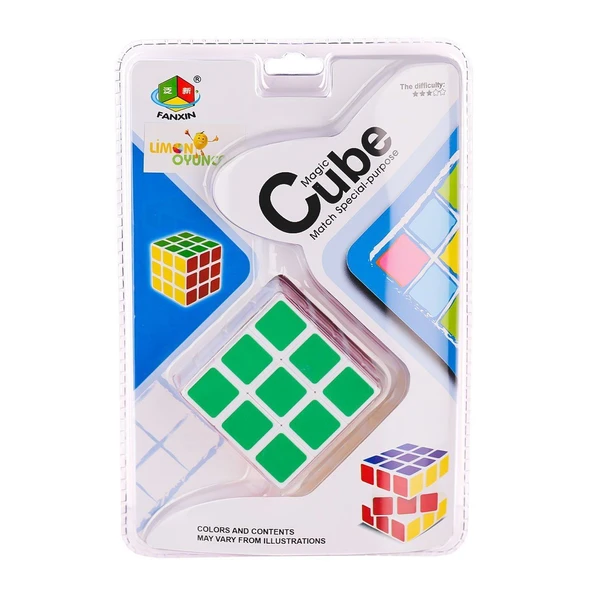 PARAPLY 581-5-5D Magic Zeka Küpü 3x3x3 -Limon Oyuncak Kız Erkek Çocuk Oyuncak Eğitici Oyuncaklar ürün görseli 1
