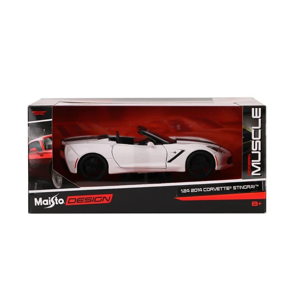 PARAPLY MAY 32501 2014 Corvette Stingray 1:24 Model Araba -Necotoys Kız Erkek Çocuk Oyuncak Eğitici Oyuncakl ürün görseli 1