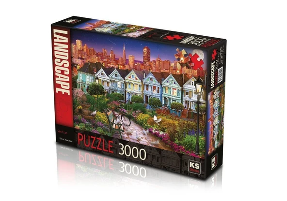 PARAPLY 23010 KS, San Francisco 3000 Parça Puzzle Kız Erkek Çocuk Oyuncak Eğitici Oyuncaklar ürün görseli 1