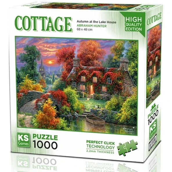PARAPLY KS Games Autumn at The Lake House Puzzle 1000 Parça Kız Erkek Çocuk Oyuncak Eğitici Oyuncaklar ürün görseli 1