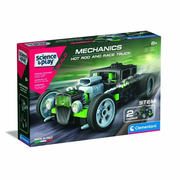 PARAPLY 75076TR Mekanik Laboratuvarı - Hot Road ve Race Truck +8 yaş Kız Erkek Çocuk Oyuncak Eğitici Oyuncak ürün görseli 1