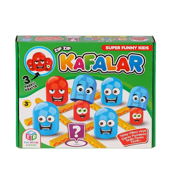 PARAPLY 2778-727 Zıp Zıp Kafalar Kız Erkek Çocuk Oyuncak Eğitici Oyuncaklar ürün görseli 1