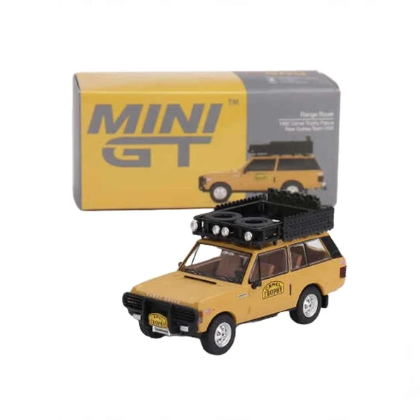 PARAPLY Mini GT 1:64 Range Rover 1982 Camel Trophy Papua New Guinea Team USA Kız Erkek Çocuk Oyuncak Eğitici ürün görseli 1