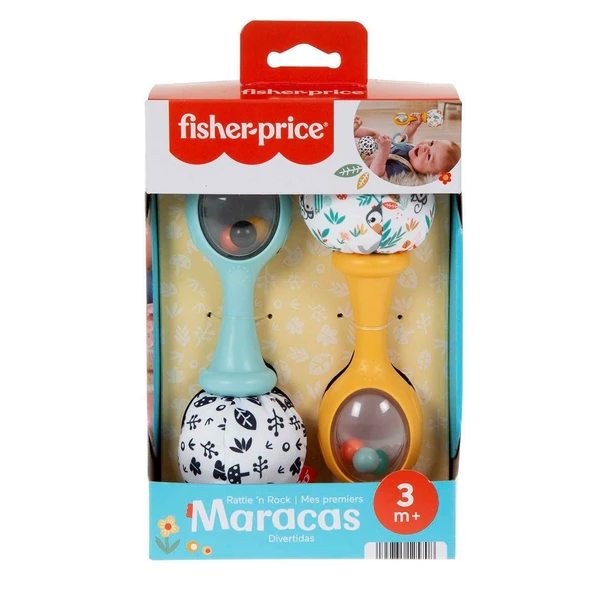 PARAPLY HMF34 Fisher-Price Neşeli Marakas Kız Erkek Çocuk Oyuncak Eğitici Oyuncaklar ürün görseli 1