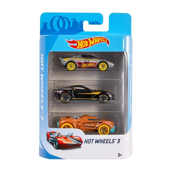 PARAPLY K5904 Hot Wheels 3'lü Araba Seti - 1adet Stokta Olan Gönderilir Kız Erkek Çocuk Oyuncak Eğitici Oyun ürün görseli 1