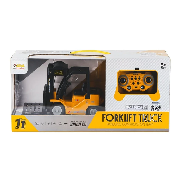 PARAPLY A8196-OQ9009 Kumandalı Sesli ve Işıklı Froklift 1:24 Kız Erkek Çocuk Oyuncak Eğitici Oyuncaklar ürün görseli 1