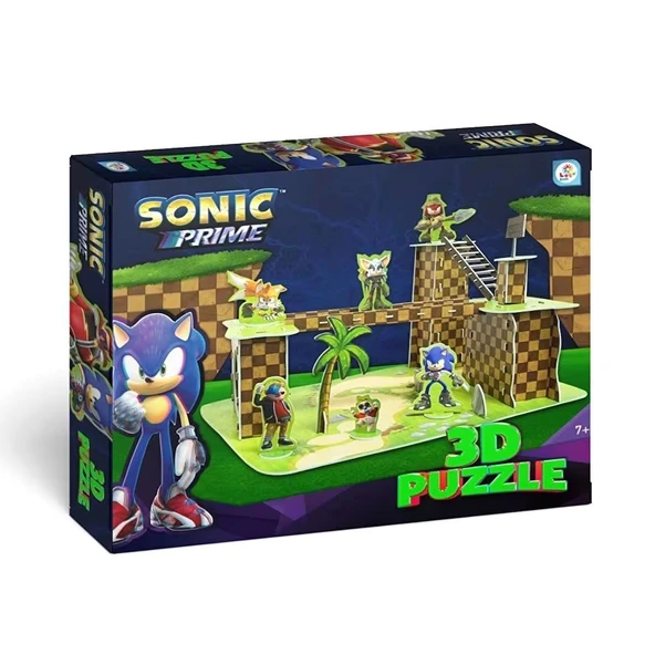 PARAPLY SO7947 Sonic 3D Puzzle -Laçokids Kız Erkek Çocuk Oyuncak Eğitici Oyuncaklar ürün görseli 1
