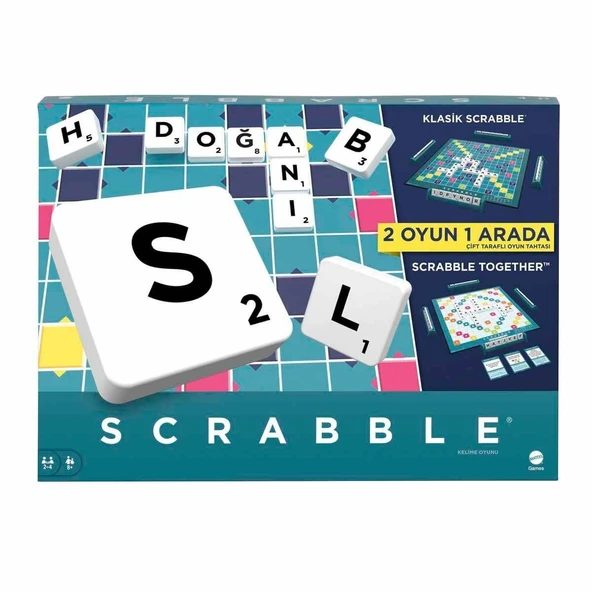 PARAPLY HXV98 Scrabble Orijinal İkisi Bir Arada Türkçe Kız Erkek Çocuk Oyuncak Eğitici Oyuncaklar ürün görseli 1
