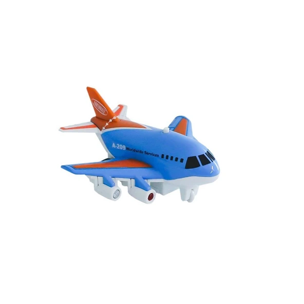 PARAPLY XG879-209 Sesli Işıklı Metal Çek Bırak Uçak -Birliktoys Kız Erkek Çocuk Oyuncak Eğitici Oyuncaklar ürün görseli 1