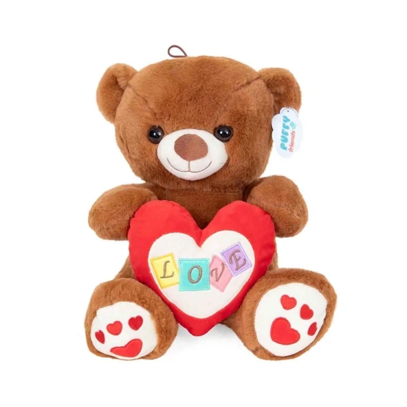 PARAPLY 4762 Peluş Ayı Kalpli 30cm Kız Erkek Çocuk Oyuncak Eğitici Oyuncaklar ürün görseli 1