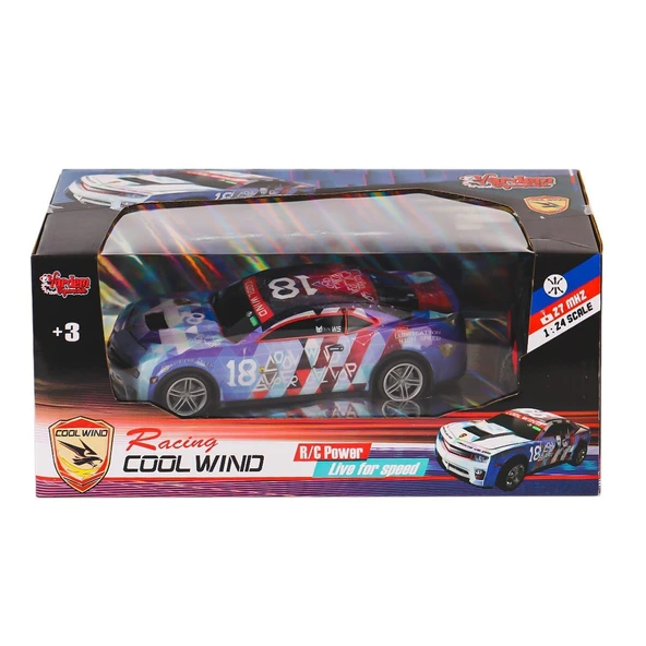 PARAPLY XLX-698-18-30-38 Kumandalı Cool Wind Araba 1:24 -Vardem Kız Erkek Çocuk Oyuncak Eğitici Oyuncaklar ürün görseli 1