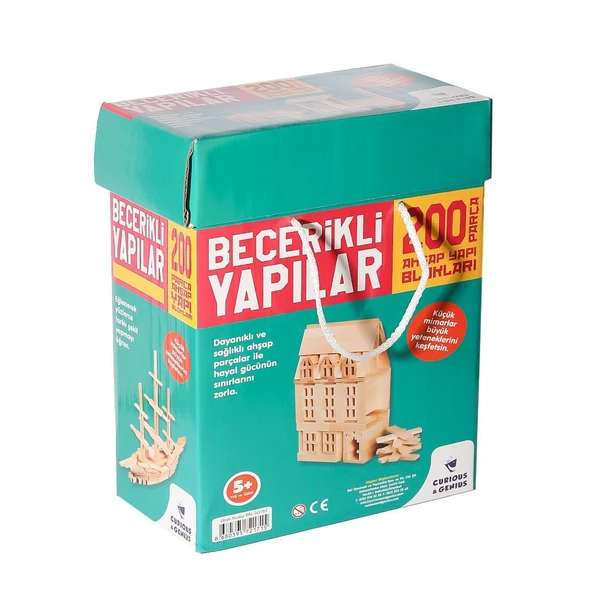 PARAPLY ZMK-00195 Becerikli Yapılar 200 Parça Kız Erkek Çocuk Oyuncak Eğitici Oyuncaklar ürün görseli 1