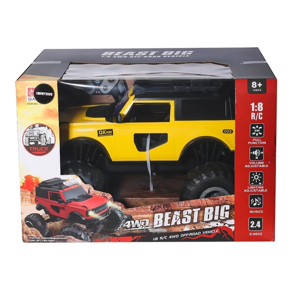 PARAPLY 112409 Kumandalı Dev Jeep 1:18 -Gepettoys Kız Erkek Çocuk Oyuncak Eğitici Oyuncaklar ürün görseli 1