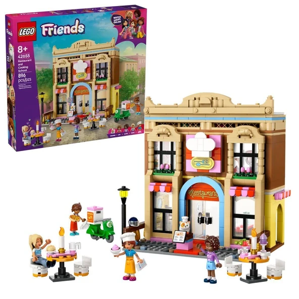 PARAPLY 42655 Lego Friends Restoran ve Aşçılık Okulu parça + yaş Kız Erkek Çocuk Oyuncak Eğitici Oyuncaklar ürün görseli 1