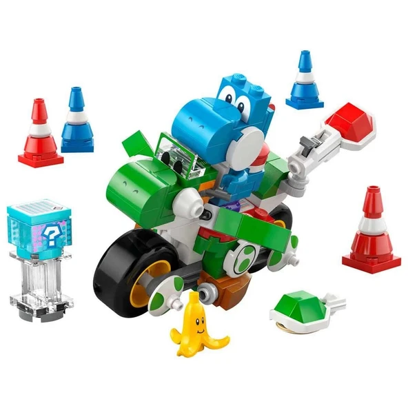 PARAPLY LEGO Super Mario: Mario Kart – Yoshi Bike 72031 Kız Erkek Çocuk Oyuncak Eğitici Oyuncaklar ürün görseli 1