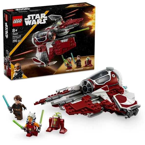 PARAPLY LEGO Star Wars Ahsoka’nın Jedi Interceptor’ı Starfighter 75401 Kız Erkek Çocuk Oyuncak Eğitici Oyunc ürün görseli 1