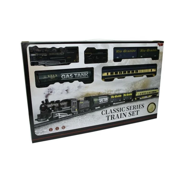 PARAPLY IŞIKLI VE SESLİ 33 PCS CLASSİC TREN -VRD Kız Erkek Çocuk Oyuncak Eğitici Oyuncaklar ürün görseli 1