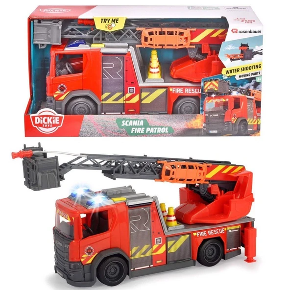 PARAPLY 203716017038 Dickie, Scania Sesli Işıklı İtfaiye Aracı 35cm Kız Erkek Çocuk Oyuncak Eğitici Oyuncakl ürün görseli 1