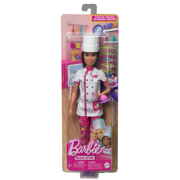 PARAPLY HKT67 Barbie Kariyer Bebekleri Serisi - Pasta Şefi Kız Erkek Çocuk Oyuncak Eğitici Oyuncaklar ürün görseli 1