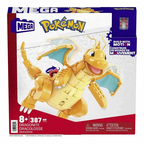 PARAPLY HKT25 MEGA™ Pokémon™ Dragonite 387 parça +8 yaş Kız Erkek Çocuk Oyuncak Eğitici Oyuncaklar ürün görseli 1