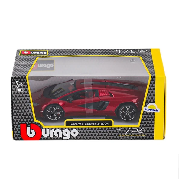 PARAPLY 1021102 Burago Lamborghini Countach LPI 800-4 1:24 -Sunman Kız Erkek Çocuk Oyuncak Eğitici Oyuncakla ürün görseli 1