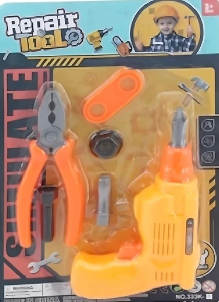 PARAPLY 333K-1 TOOL SET TAMİR -BRL Kız Erkek Çocuk Oyuncak Eğitici Oyuncaklar ürün görseli 1