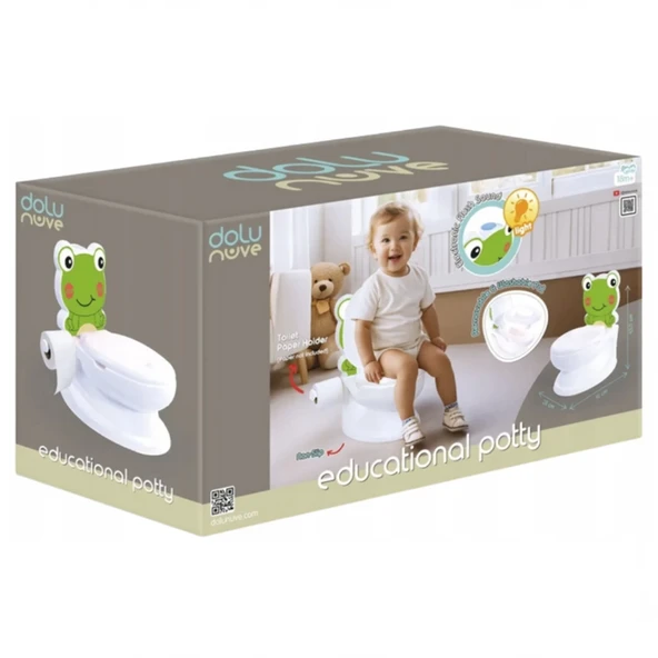 PARAPLY Dolu Nuve Kurbağa Eğitici Lazımlık Kız Erkek Çocuk Oyuncak Eğitici Oyuncaklar ürün görseli 1