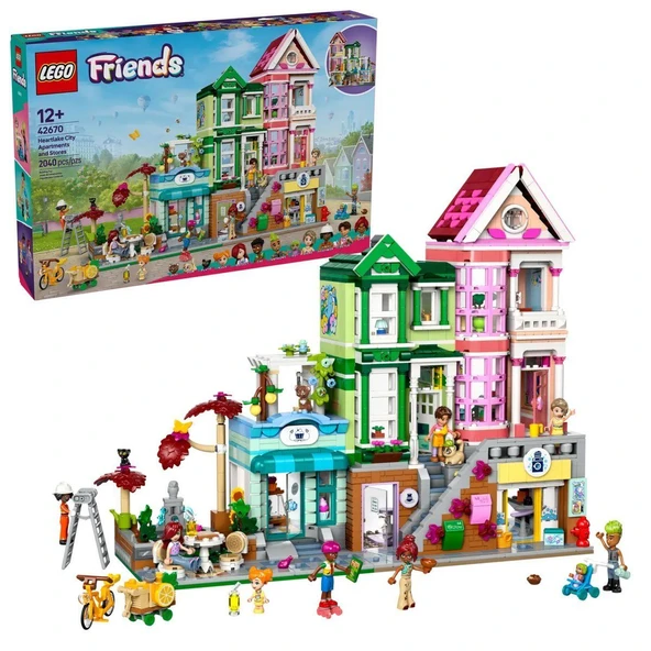 PARAPLY 42670 Lego Friends Heartlake Apartman ve Mağazalar 2040 parça +12 yaş Kız Erkek Çocuk Oyuncak Eğitic ürün görseli 1