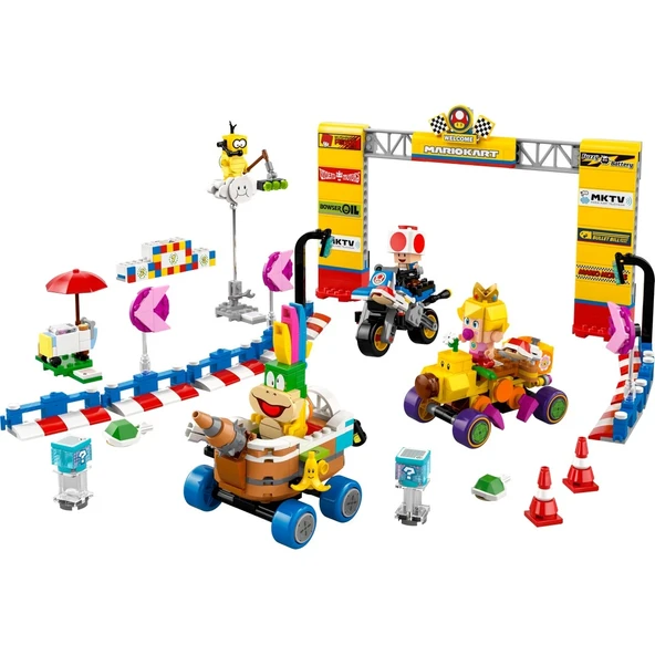 PARAPLY LEGO Super Mario: Mario Kart Baby Peach ve Grand Prix Seti Yarış Oyuncağı 72036 Kız Erkek Çocuk Oyun ürün görseli 1