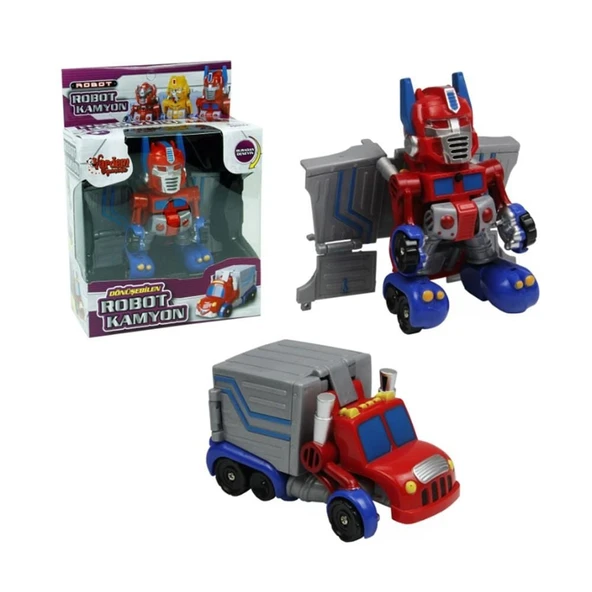 PARAPLY Kutulu Dönüşebilen Mini Robot Kamyon Kız Erkek Çocuk Oyuncak Eğitici Oyuncaklar ürün görseli 1
