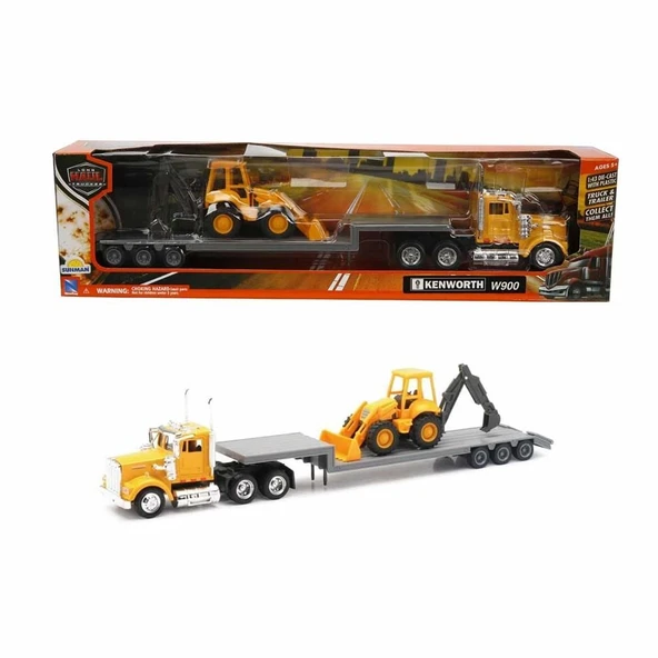 PARAPLY 1:43 Long Haul Kenworth Taşıyıcı Tır ve Dozer Kız Erkek Çocuk Oyuncak Eğitici Oyuncaklar ürün görseli 1