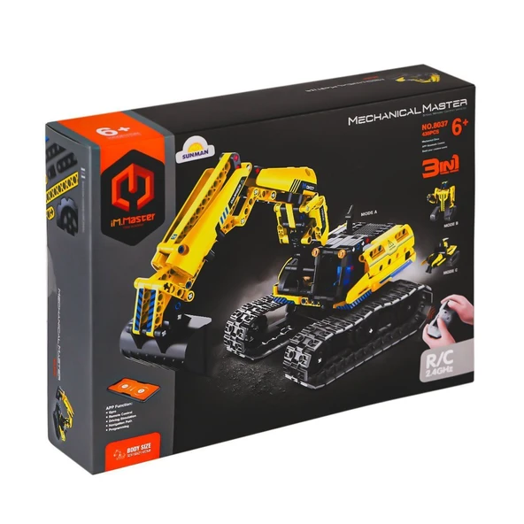 PARAPLY 6801 IMM Mekanik Master Blokları Kepçe 2IN1 342 Parça Kız Erkek Çocuk Oyuncak Eğitici Oyuncaklar ürün görseli 1