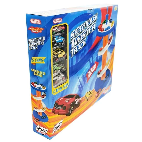 PARAPLY SPEED RACER TWİSTER KATLI OTOPARK Kız Erkek Çocuk Oyuncak Eğitici Oyuncaklar ürün görseli 1