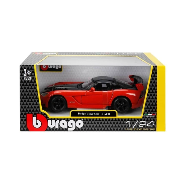 PARAPLY 22114 Burago 1:24 Dodge Viper SRT 10 ACR Model Araba Kız Erkek Çocuk Oyuncak Eğitici Oyuncaklar ürün görseli 1