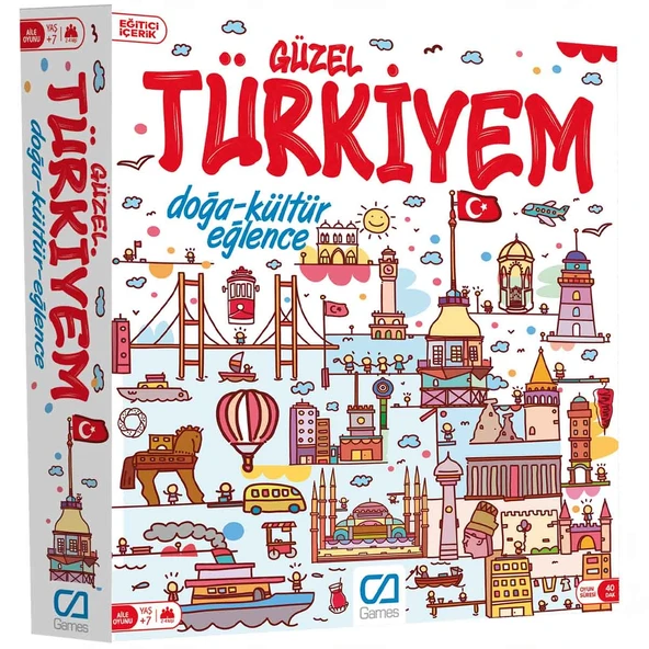 PARAPLY Güzel Türkiyem Kutu Oyunu Kız Erkek Çocuk Oyuncak Eğitici Oyuncaklar ürün görseli 1