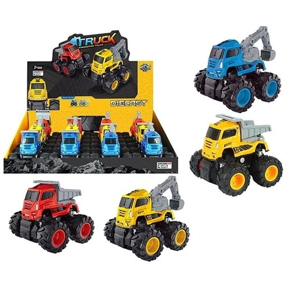 PARAPLY SÜRTMELİ DİE-CAST 4X4 3 ASORTİ -VRD Kız Erkek Çocuk Oyuncak Eğitici Oyuncaklar ürün görseli 1