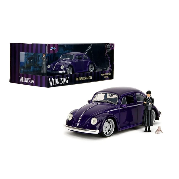 PARAPLY 253255076 Jada Wednesday Volkswagen Beetle 1 24 Kız Erkek Çocuk Oyuncak Eğitici Oyuncaklar ürün görseli 1