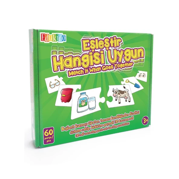PARAPLY EDU-1011 Chiva Eşleştir- Hangisi Uygun Kız Erkek Çocuk Oyuncak Eğitici Oyuncaklar ürün görseli 1