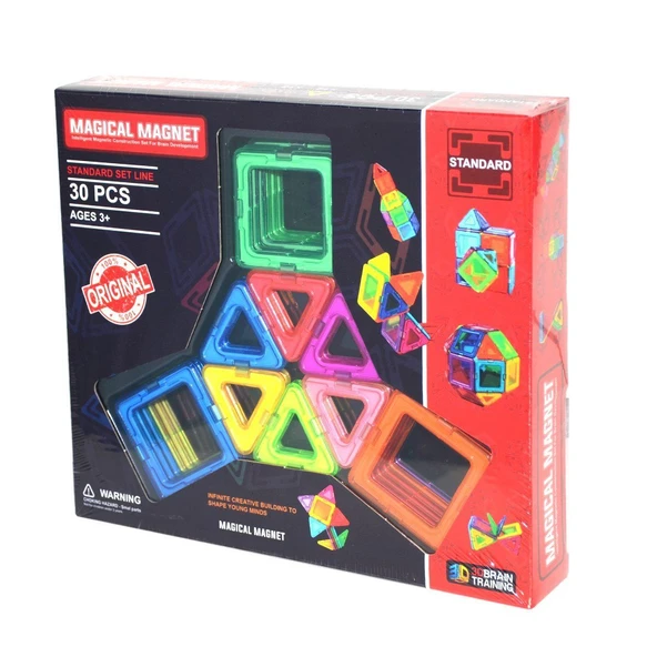 PARAPLY 6080 Başel, Magical Magnet 30 parça Kız Erkek Çocuk Oyuncak Eğitici Oyuncaklar ürün görseli 1
