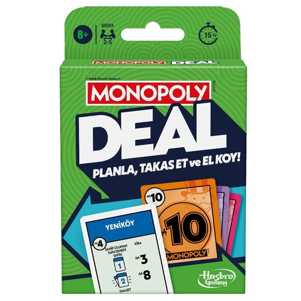 PARAPLY G0351 Monopoly Deal Kız Erkek Çocuk Oyuncak Eğitici Oyuncaklar ürün görseli 1