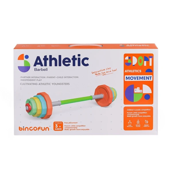 PARAPLY BJF014-4 Büyük Barbell Halter Su Doldurulabilir Kız Erkek Çocuk Oyuncak Eğitici Oyuncaklar ürün görseli 1