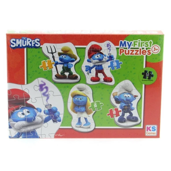 PARAPLY Şirinler My First Puzzle Kız Erkek Çocuk Oyuncak Eğitici Oyuncaklar ürün görseli 1