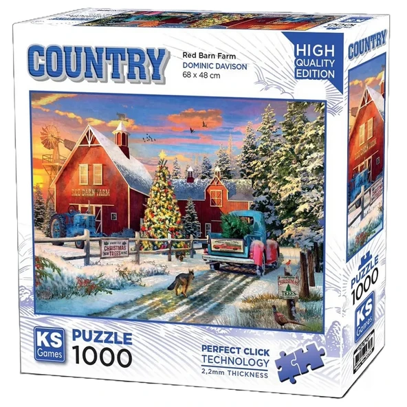 PARAPLY KS Games Red Barn Farm Puzzle 1000 Parça 20753 Kız Erkek Çocuk Oyuncak Eğitici Oyuncaklar ürün görseli 1