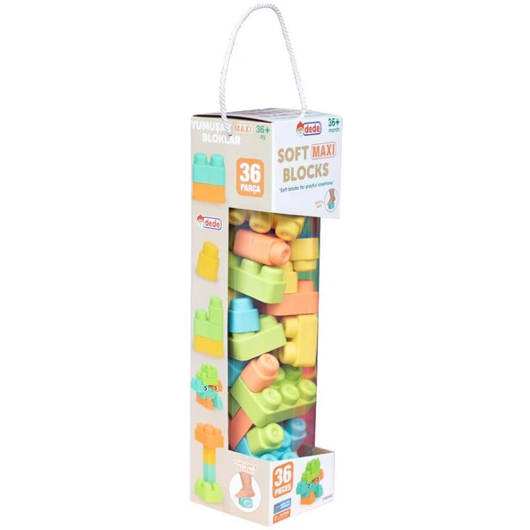 PARAPLY 04048 Soft Maxi Bloklar 36 Parça Kız Erkek Çocuk Oyuncak Eğitici Oyuncaklar ürün görseli 1