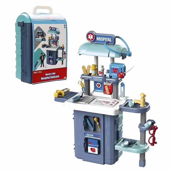 PARAPLY 3in1 Junior Doc. Bavullu Doktor Seti Kız Erkek Çocuk Oyuncak Eğitici Oyuncaklar ürün görseli 1