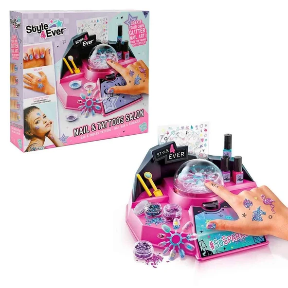 PARAPLY Style 4 Ever Tırnak ve Dövme Stüdyosu Kız Erkek Çocuk Oyuncak Eğitici Oyuncaklar ürün görseli 1